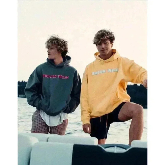 Mitch Flippo Streetwear Yellow Dream Wild Hoodie Unisex - Picture 2 of 7